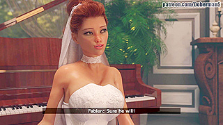 Beautiful bride cheats on her wedding day with a huge black cock