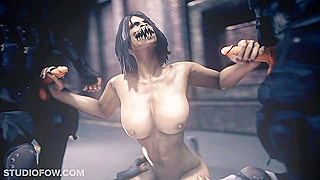 Let's Play - Mileena gives rides a cock and gives handjobs