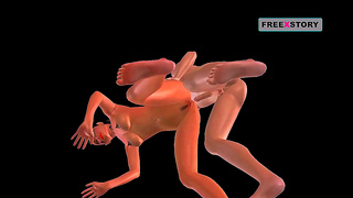 Indian Girl Fucks From Behind Then Gives Blowjob To Japanese Man In 3D Hentai Anime