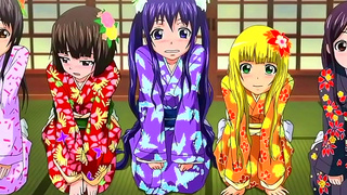 Shy Prison Girl Gives Hot Blowjob & Doggy Style Action In Kimono At Hot Spring