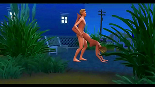Johnny Zest Enjoying Intimate Moments With Sexy Girl On Terrace