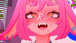 Bunny VTuber Gets Fucked Hard During Intense VR Workout Session