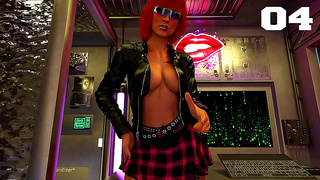 Hot Busty Asian Hacker Craves Huge Cock & Explosive Blowjob in 3D Hentai Game
