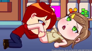 Cute Anime Chick Seeks Revenge With Erotic Passion In Love Lab Scene