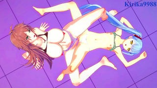 Ruri Hoshino & Sagiri Sakurai Engage in Intense Lesbian Play With Big Boobs