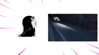 Horny Takumi From Initial D Rides European Chick In Fake Taxi For Steamy Hentai Action