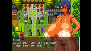 Village Chief Masturbates While Busty Tanned Girl Natsuki Changes Publicly