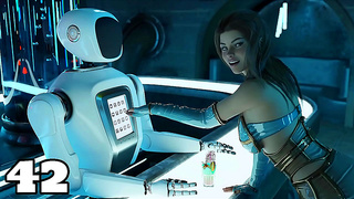 Petite Superstar Meets Alien Dick for Busty Fun in Stranded Space Game