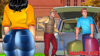 Old Pervert Gets Popped By Big-Busted Toon Girl In Unwelcoming Visit