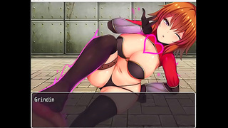 Naughty Orange-Haired Girl Steps On Hero's Cock For Footjob Fun