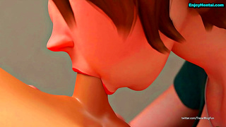 Horny Aunt Cass Anime Seduces With Hot Hentai Action