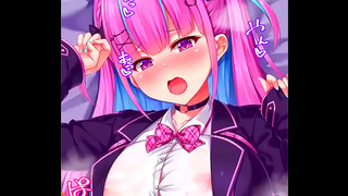 Cute Anime Chick Akua Zuri Shows Off Big Tits With Sexy Paizuri Action
