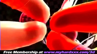 3D Hentai Toon Couple Engages in Steamy Animated Sex Session