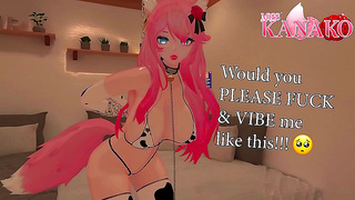 Chained Up Catgirl Gets Fucked Hard and Squirts Intensely in New Year Treat!