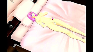 Dickgirl Masturbates Sensually in Captivating Hentai Scene