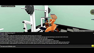3D Anime Babe Gets Fucked In Virtual Sea Gym Fantasy Game Scene