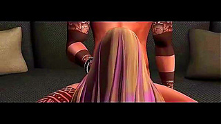 Hentai Anime Couple Engage in Intense Doggy Style Sex & Blowjob Session