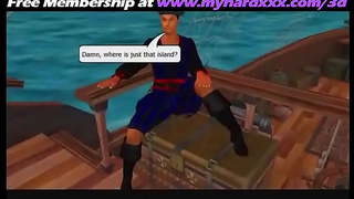 Horny 3D Anime Girl Rides Dick On Pirate Ship For Intense Orgasm