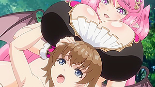 Succubus Wonderland 1 - Huge tits hentai succubus rides cock of virgin