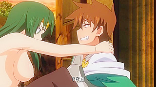 Rance Quest for Hikari 4 - Busty hentai princess pounds her pussy down on cock