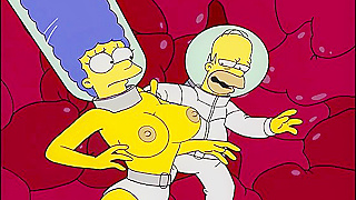 The Simpsons - Marge and Homer xxx fuck under the sea