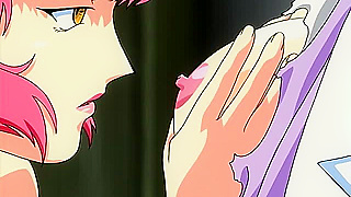 Naked lesbian hentai vampire fucks and drains her victims