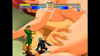 Horny Hentai Fighter Shows Off Her Skills With Mugen In Bed