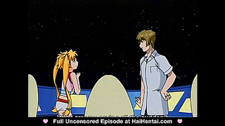 Young Virginal Step-Mom Gives Uncensored Anime Blowjob With Big Tits