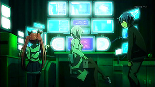 Excited Anime Teen Engages in Ecchi Fun with Shy Schoolboy