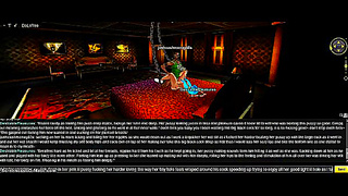 Purple Bedroom DP Fantasy With 3D Anime Game Chick IMVU Style