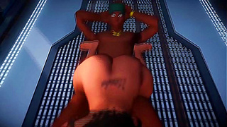 Busty 3D Anime Chick Rides Huge Dick for Explosive Creampie Orgasm