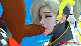 Mercy's Big Ass Gets Fucked Hardcore in 3D Hentai Cartoon by BBC