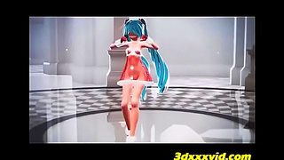 Blue-Haired Anime Cutie Celebrates Valentine’s Day With Steamy Toon Action
