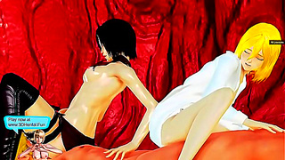 Mikasa from Attack on Titan Rides Ebony Anime Dick for Teen Hentai Fun