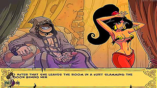 Sexy Brunette Princess Trains Her Master In Hot Anime Domination Scene