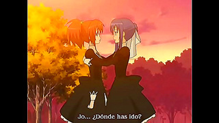 Yuri Anime Girls Explore Passionate Lust In Strawberry Panic Scene