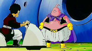 Majin Buu Adopts Puppy for Cuddly Anime DBZ Fun