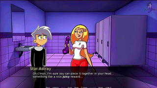 Hot Gothic Danny Phantom Anime Star Enjoying Dildo Fun With Sexy Blonde