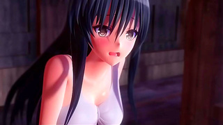 Yui from To Love-Ru Gets Wild Outdoor Fucking in 3D Hentai Action