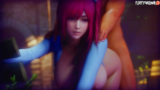 Honoka's Outdoor Doggy Style Adventure With Big Tits And Hentai Action