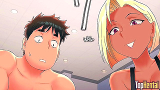 Horny Anime Girls Strip Down for Yoga Sexercise in Sexy Pants