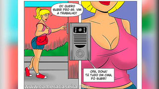 Slutty Cleaners Seduce in Favela for Hot Anime Sex Action