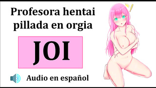 Hentai JOI – Threesome Orgy With Teacher Sensei Mafuyu & Waifus