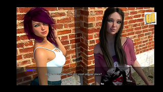 John Confesses to Shafted Teen With Big Ass & Tits in Erotic 3D Visual Novel Scene