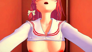 Kazuya's First Time With Rent-A-Girlfriend Sumi in Steamy 3D Hentai Scene
