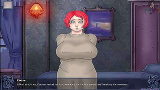 Redhead Anime Babe With Massive Boobs And Round-Ass Tempts In Video Games Scene