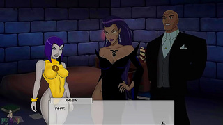 Blonde RavenCosplays Teen Titans Heroes For Steamy Anime Action