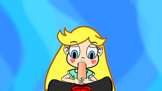 Star Butterfly Anime Sex – Hot Blowjob Scene With Toon Cutie
