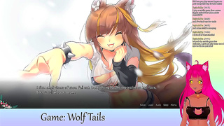 Cute VTuber LewdNeko Engages in Yuri Anime Action During Livestream Gaming Session