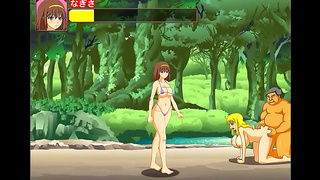 Cute BikiniGirl Gets Wild With Multiple Men On BT Island Hentai Gameplay